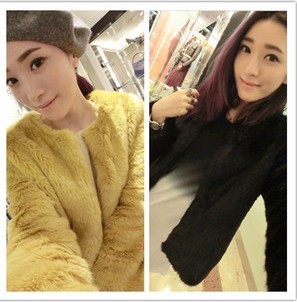 Europe and the United States the new autumn and Winter Faux Fur is thick short jacket free shipping