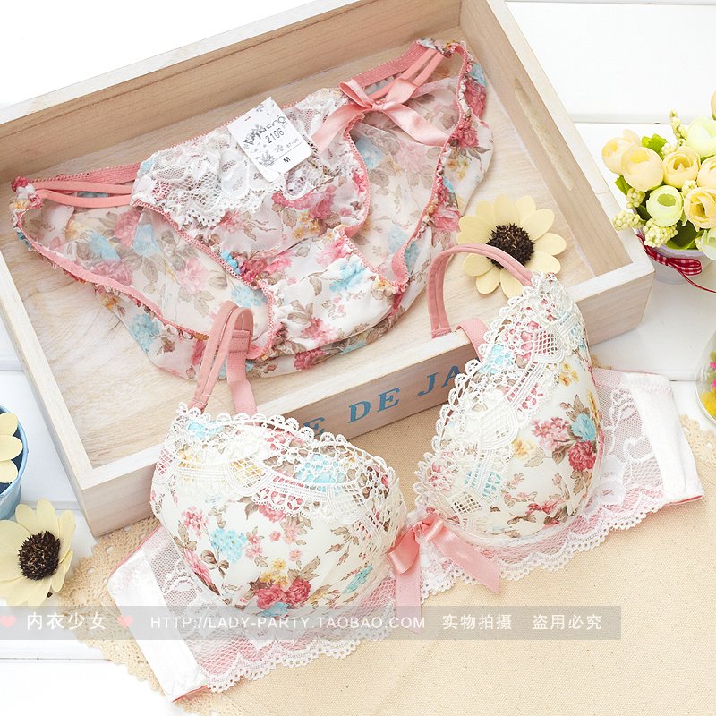 Excellent lace bra set underwear set n027