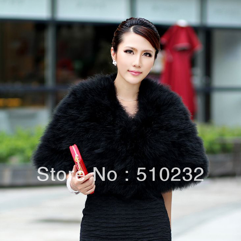 Excellent quality feather cape 2013 ostrich fur cape ostrich fur outerwear