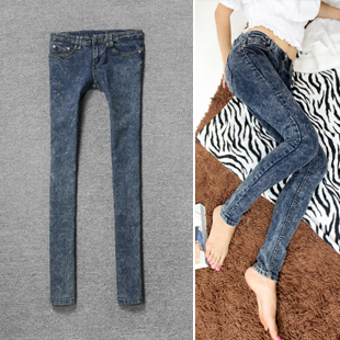 Excellent trousers type autumn and winter pants all-match jeans pencil pants female skinny pants boot cut jeans 8100