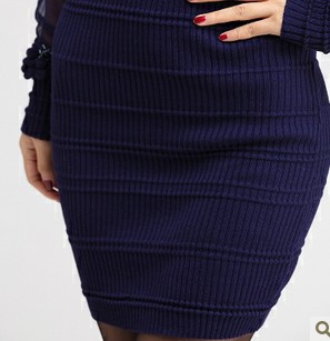 Explosion models 2013 spring new bottoming dress long-sleeved Western V-neck knit bottoming skirt quality ladies