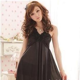 Explosion models Fashion System Code sexy Ice silk material Nightgown for women.Multi-color.Free Shipping