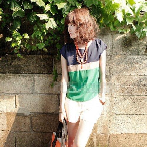 [F-054] 2012 women's fashion summer new arrival women's chiffon one-piece shirts