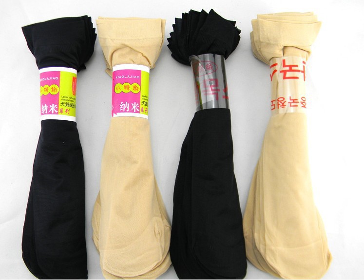 F04393-10 10 Pairs Sexy Middle Short Socks Silk Stockings  for Women Ladies