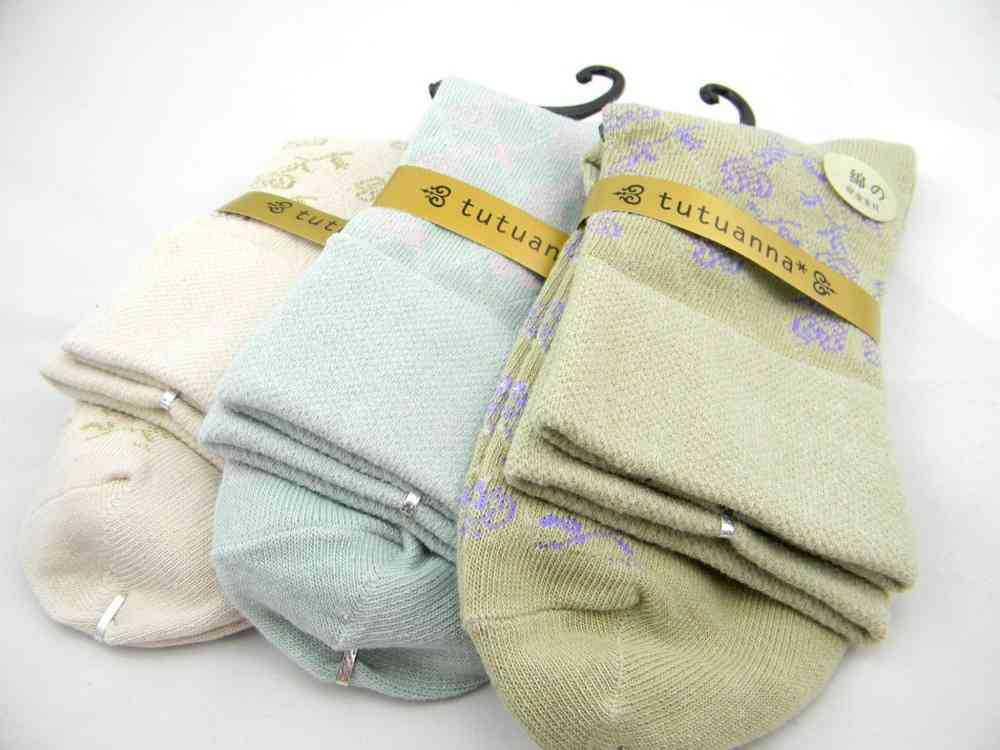 F04409-5 New 5 Pairs Sweet Cute Warm Winter Cotton Socks for Women Ladies