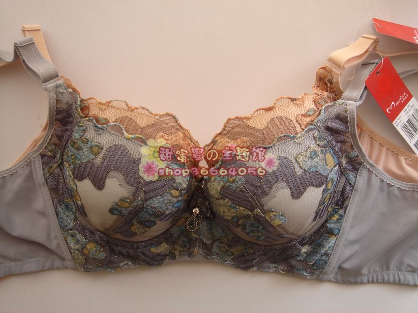 Fa478 b bra lace embroidery adjustable bra push up bra thick