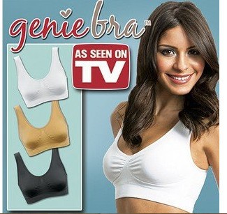 Factory 1pcs Genie Bra with removable sponge pad, Sexy Seamless two layer ahh bra BODY SHARPER Push Up - No box(opp bag)3 color