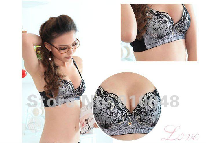 factory directly sell women lace push up  3/4 cup sexy & elegant bra  #W408 /wholesale & retail / free shipping