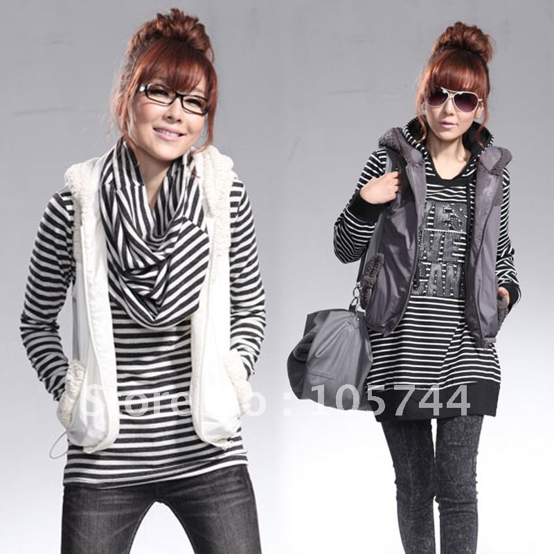 Factory Low Price Promotion Ladies' Vest,Free Shipping 2012 autumn and winter fashion women's vest 3211TYW