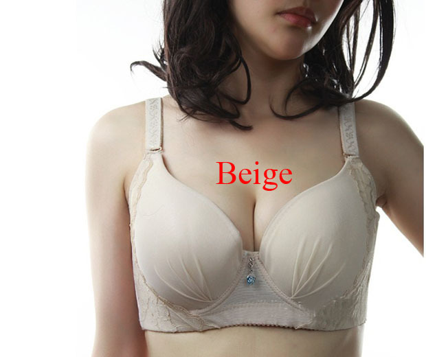 Factory outlet Adjustable gather bra detachable shoulder straps Four -breasted Bra #4805