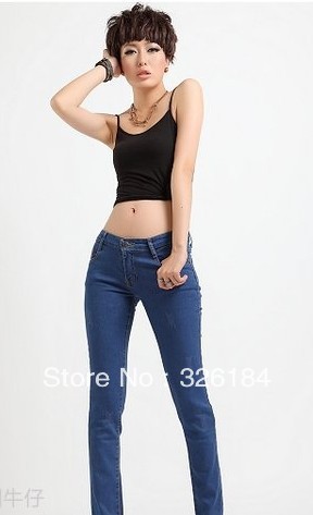 Factory outlet IFly 2186C Cotton good quality sexy female Mid Waist Jeans women skinny trousers fashion lady jeans