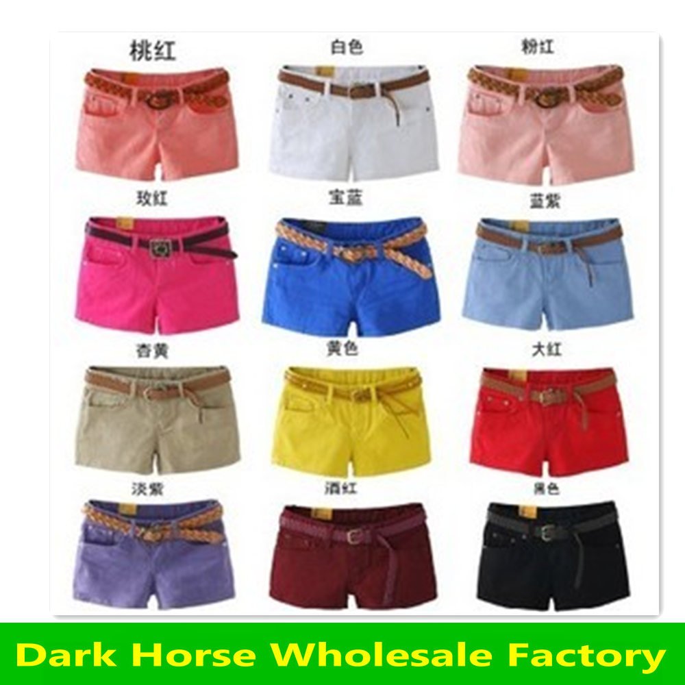 factory price Selling Women's Colorful Candy Pencil short Pant/Hot Pant