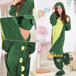 Factory sales ! Free shipping 2013 kigurumi cosplay costume pajamas adult garment polar dinosaur cartoon animal sleepwears