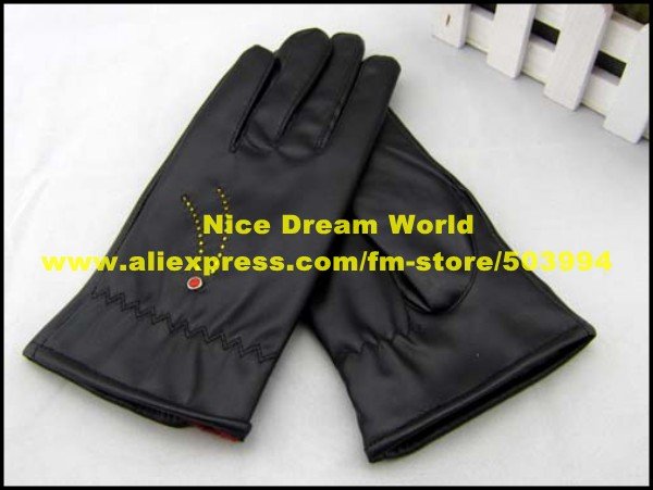 Factory sell beautiful ladies' leisure driving fashion pu leather gloves  (ST-05