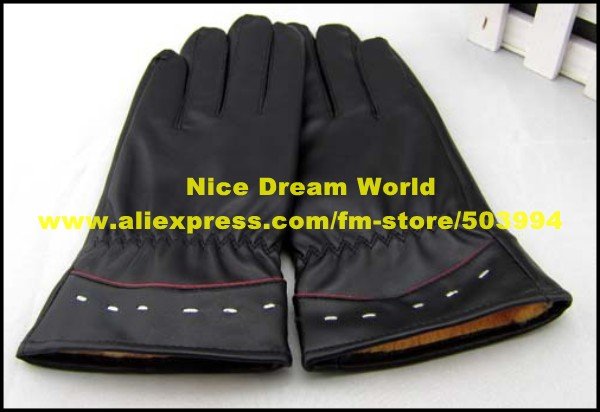 Factory sell women beautiful leisure driving fashion pu leather gloves  (ST-06