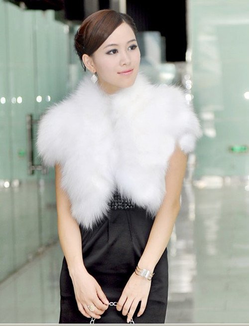 Fahion fur vest faux fur coat short design outerwear womens coat h252