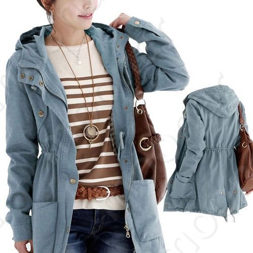 Fall Women's Hooded Long Jacket Hoody Coat Outwear Outcoat Casual Tops Jackets XE0858