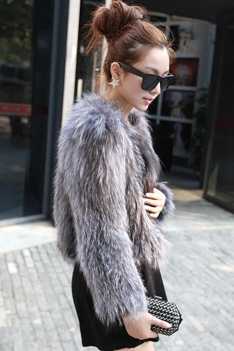 Fanny 2013 winter women's fashion comfortable soft rumours wool long-sleeve knitted fur outerwear