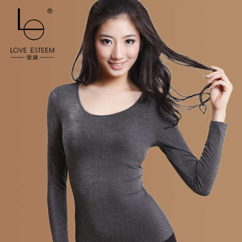 Far infrared thermal cold-proof fashion comfortable female long johns top ad001r