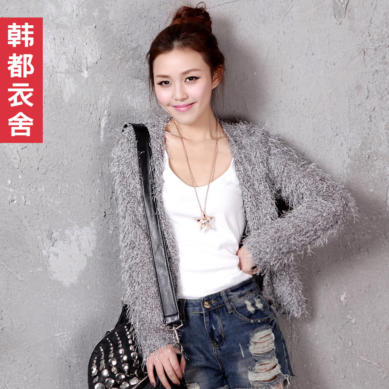 FASHION 2012 solid color cardigan short jacket female dt1111 free shipping