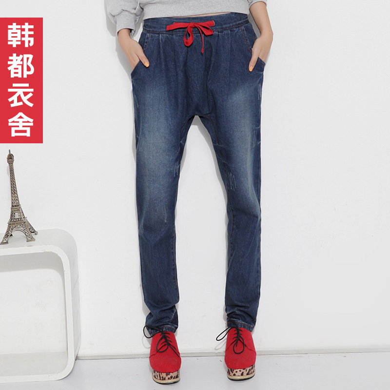 FASHION 2012 women's low-waist distrressed jeans lz2058 Free shipping