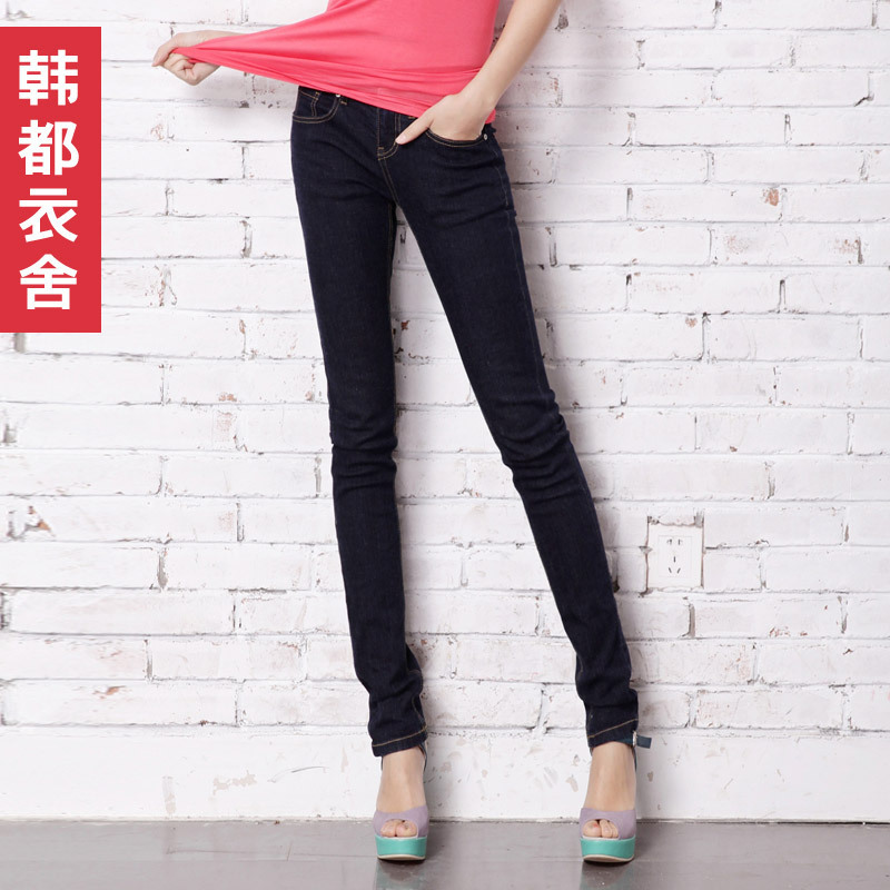 Fashion 2012 women's low-waist slim pencil jeans gq0401 free shipping