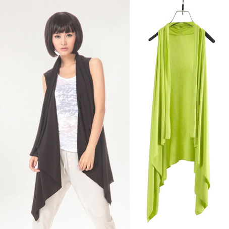 Fashion 2013 women's spring irregular sleeveless cardigan cape vest summer