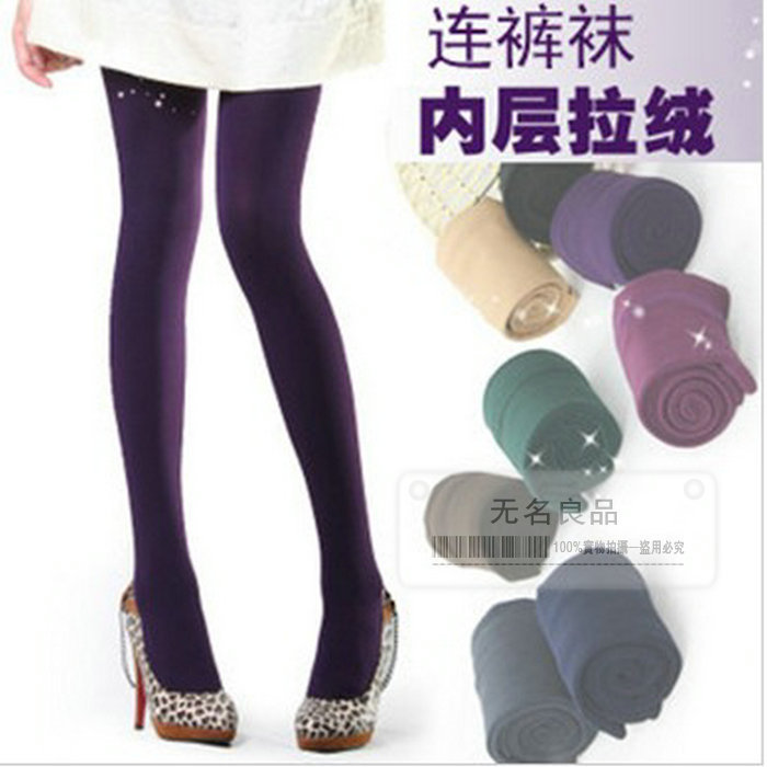 Fashion all-match autumn and winter thickening velvet brushed pantyhose legging socks hot-selling