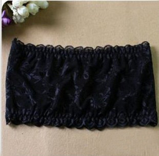 Fashion all-match lace embroidered wave laciness tube top tube top belt 0023