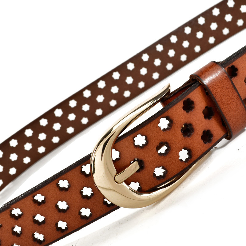 Fashion belt genuine leather women's cowhide belt