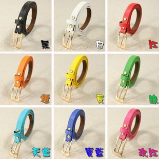 Fashion candy color lady belt,women waistband,leather belt girdle,white black red pink orange green yellow sky blue Royal Blue