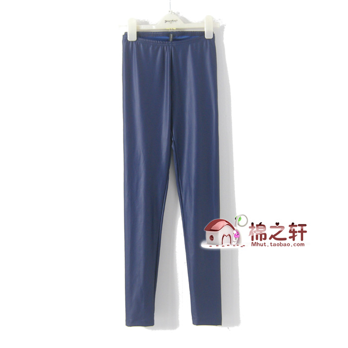 Fashion elastic slim faux leather legging trousers female trousers