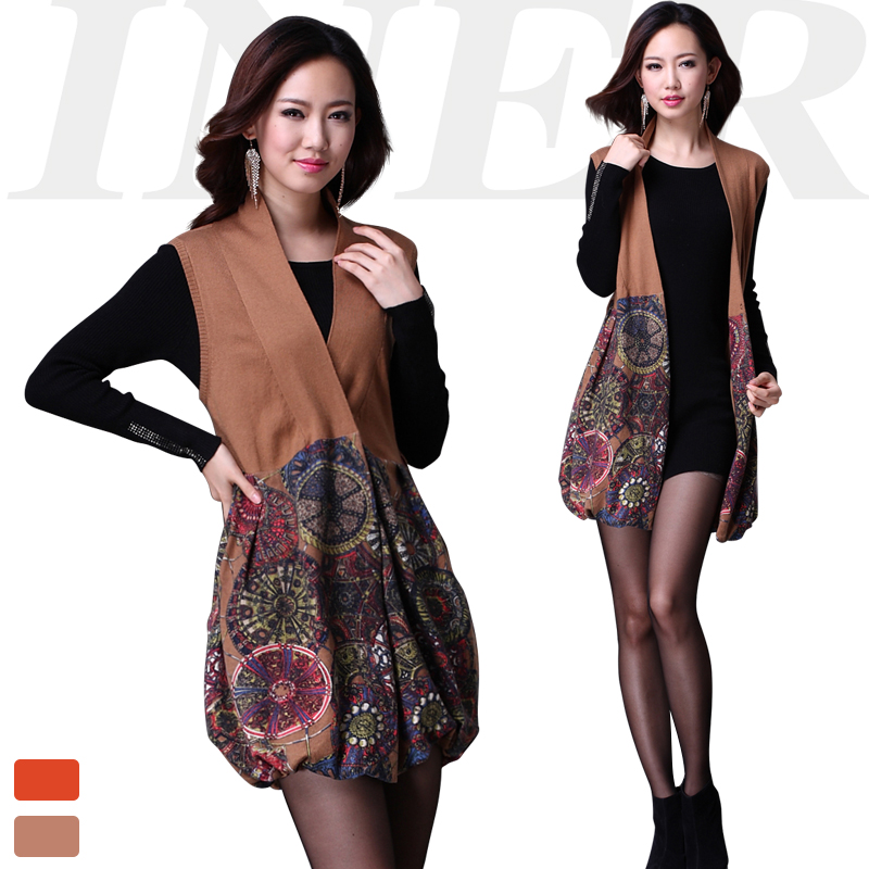 Fashion fashion 2012 medium-long sweater outerwear vest wool