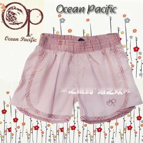 Fashion fashion op solid color comfortable padded 100% cotton embroidery female derlook shorts