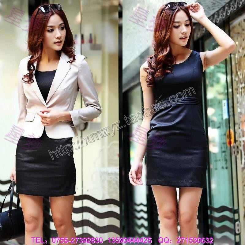 Fashion formal suit work wear ol professional women professional set long-sleeve professional skirt one-piece dress