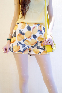 Fashion Fruit Printed High Waist Casual Shorts Women Summer 2013 Sexy Ladies Short Pant