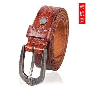 Fashion genuine leather strap female women's strap cowhide female belt women's belt np0019