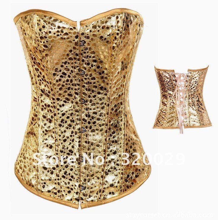 Fashion gold Palace sexy corsets ,Corset Bustier  free shipping