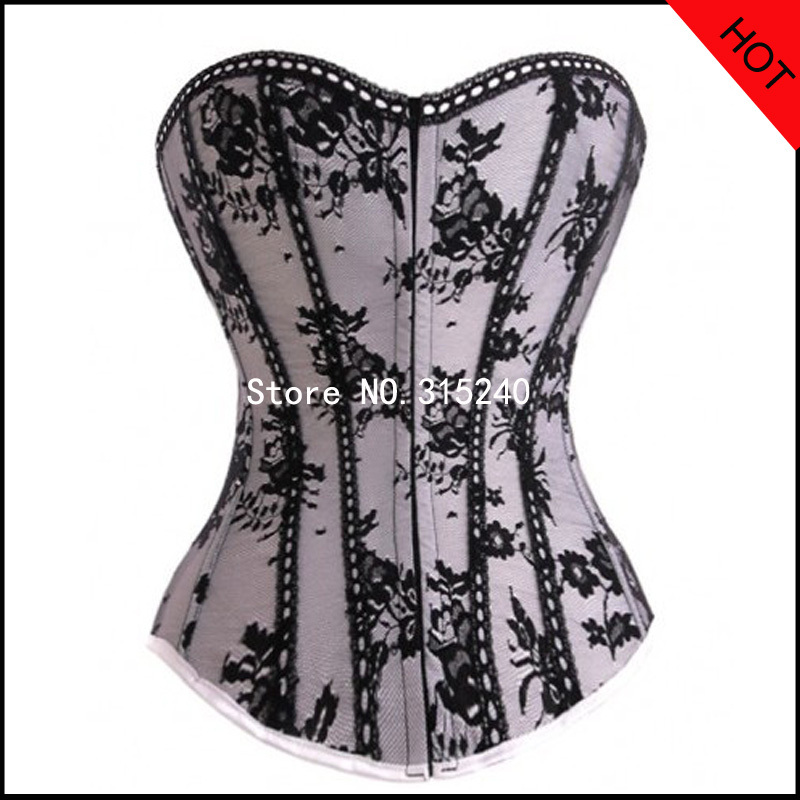 Fashion grey cotton women corset tops