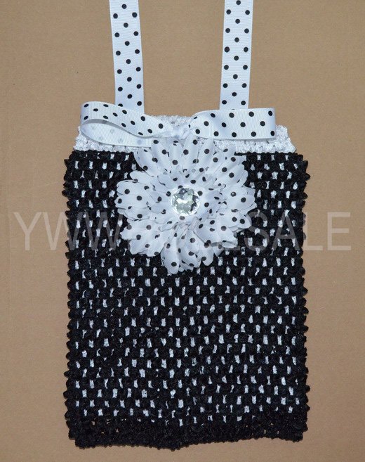 Fashion halter tops Double Layer/Interchangeable Tops 9inches in length comes with interchangeable daisy clips