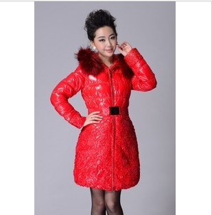 Fashion high quality autumn and winter down coat slim warm skinny long paragraph down coat female