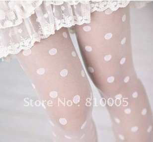 Fashion high quality stocking thin silk big dot pantyhose