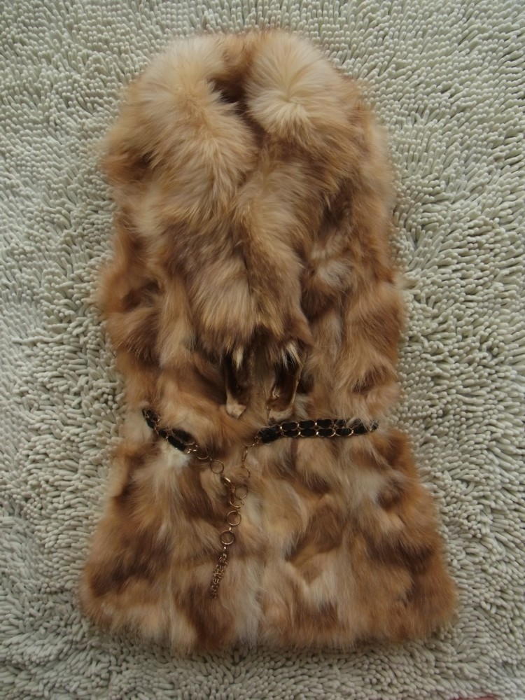 Fashion high quality women's raccoon fur vest fur 101308