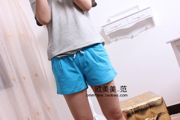 Fashion holy summer Women loop pile single-shorts shorts casual sports pants candy color monkey