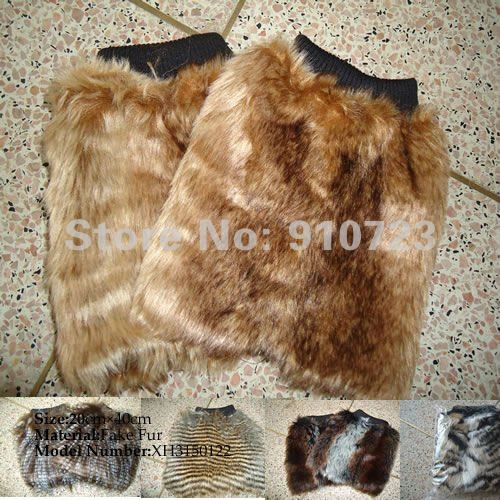 Fashion hot sale high quality fake fur winter warm foot cover Faux Fur Leg Wramers Boot Covers Women Accessories Free Shipping