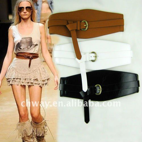 Fashion Ladies' Leather Belt Women Wide Waistband 5 pcs/lot Mix colors wholesale Free shipping