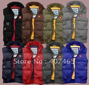 Fashion Lady's casual winter feather down vest jackets coat,Lover's waterproof Gilet Bodywarmer outwear,Red,Sky blue,Black,S-XL