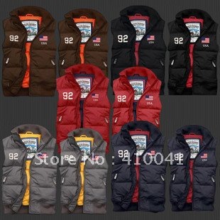 Fashion Lady sport casual winter classic fit feather down vest jackets,Gilet Bodywarmer 92 USA flag outwear Black,Red,Grey,S-XL