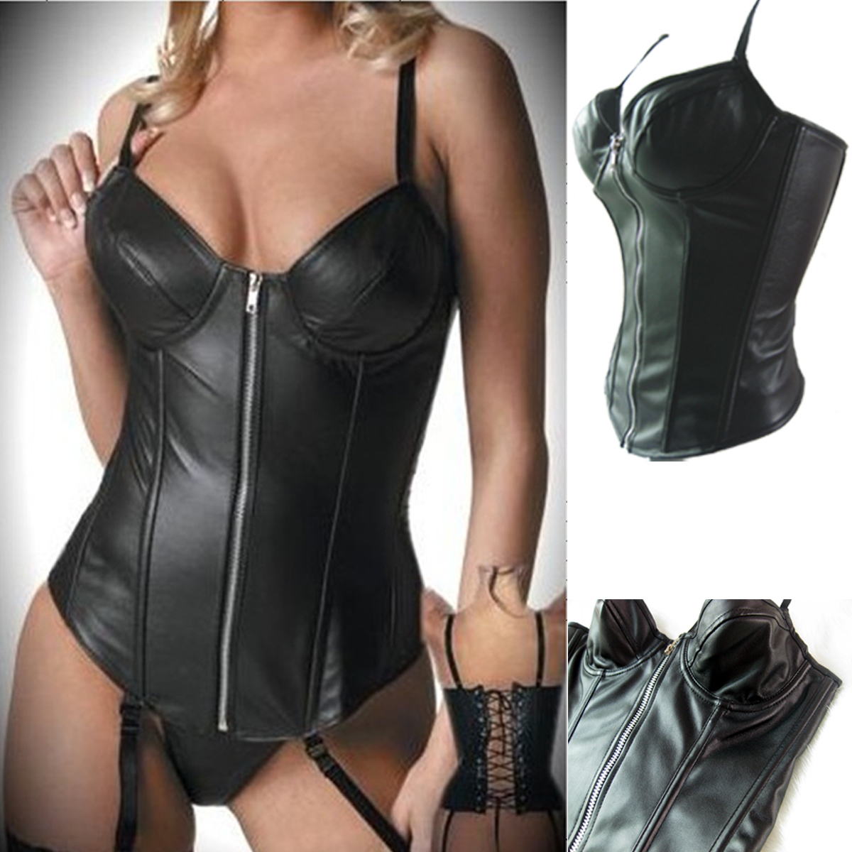 Fashion leather royal body shaping underwear beauty care shapewear slimming vest tiebelt bra abdomen drawing belt ZL056