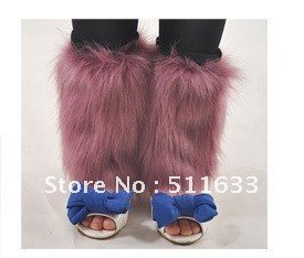 Fashion leg warmer free shipping (50 pair) fur wool ankle socks design 20 cm leg cover more color for choice